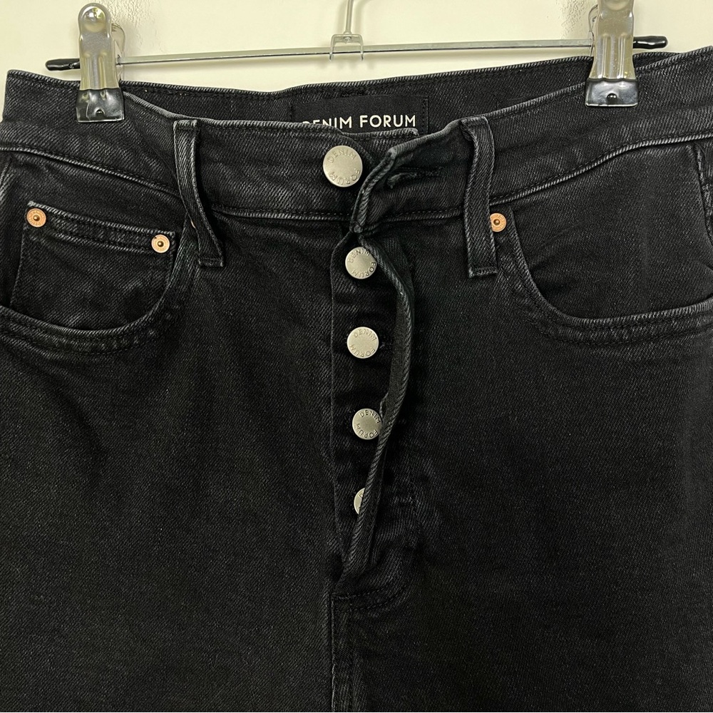 Aritzia Denim Forum Black The Yoko‎ High Rise Slim Jeans Size 26 - Picture 5 of 16